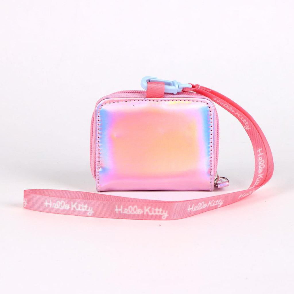 Monedero iridiscente hello kitty kuromi