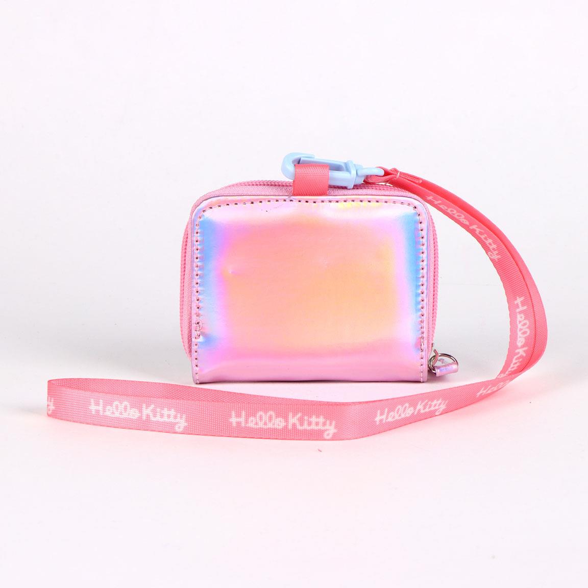 Monedero iridiscente hello kitty kuromi