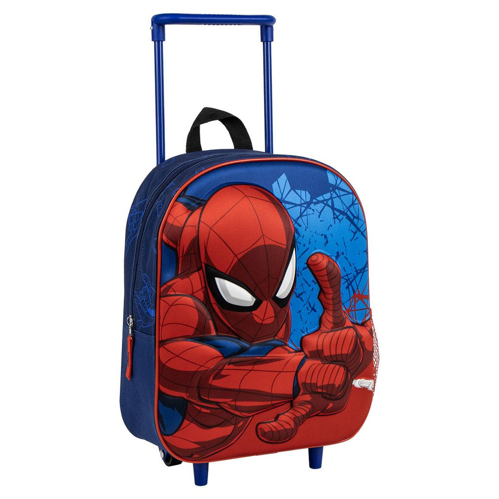 Mochila infantil trolley 3d spiderman