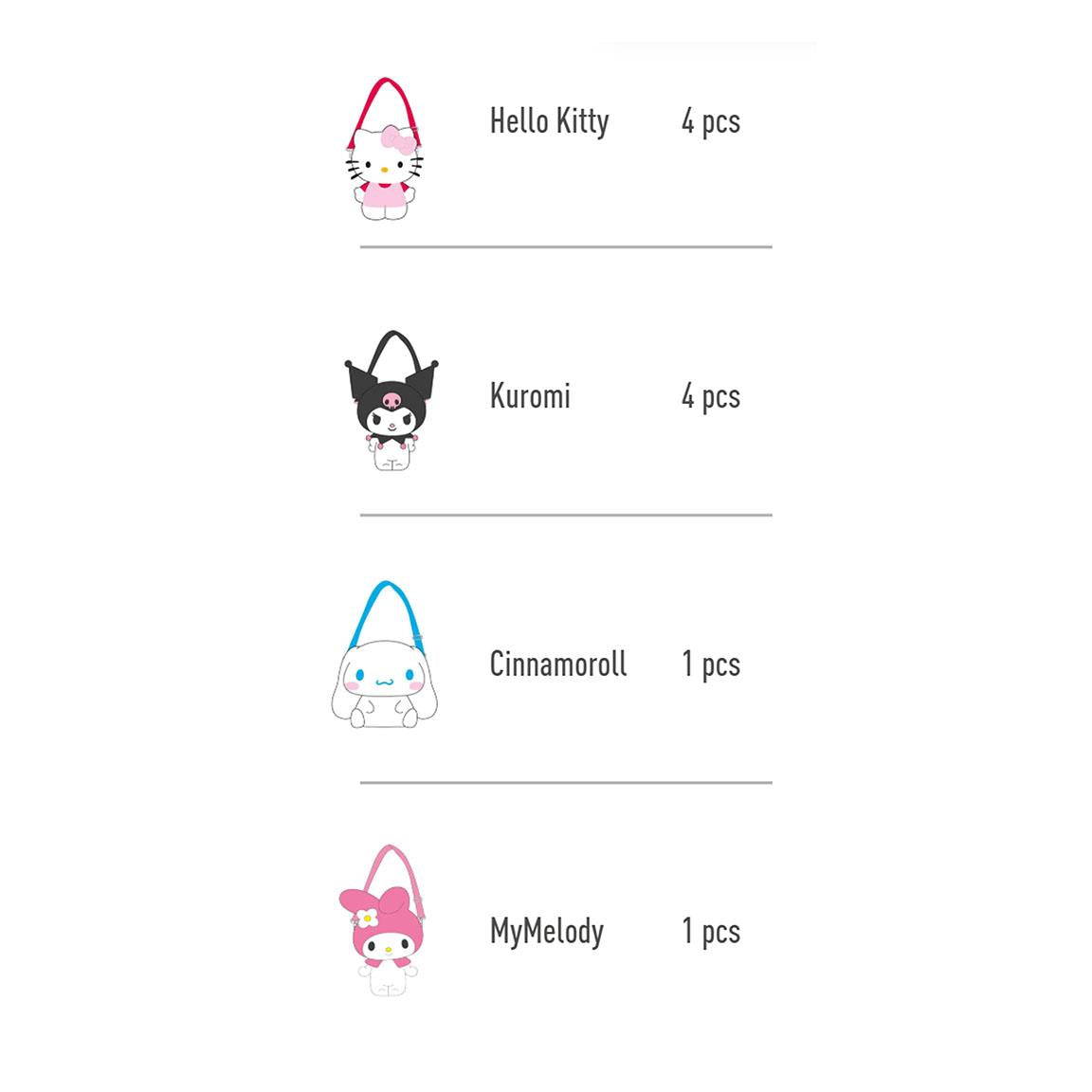 Bolso 10 piezas hello kitty