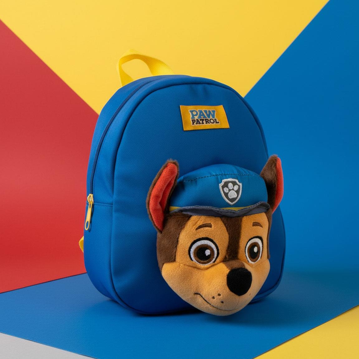 Mochila guarderia personaje peluche paw patrol