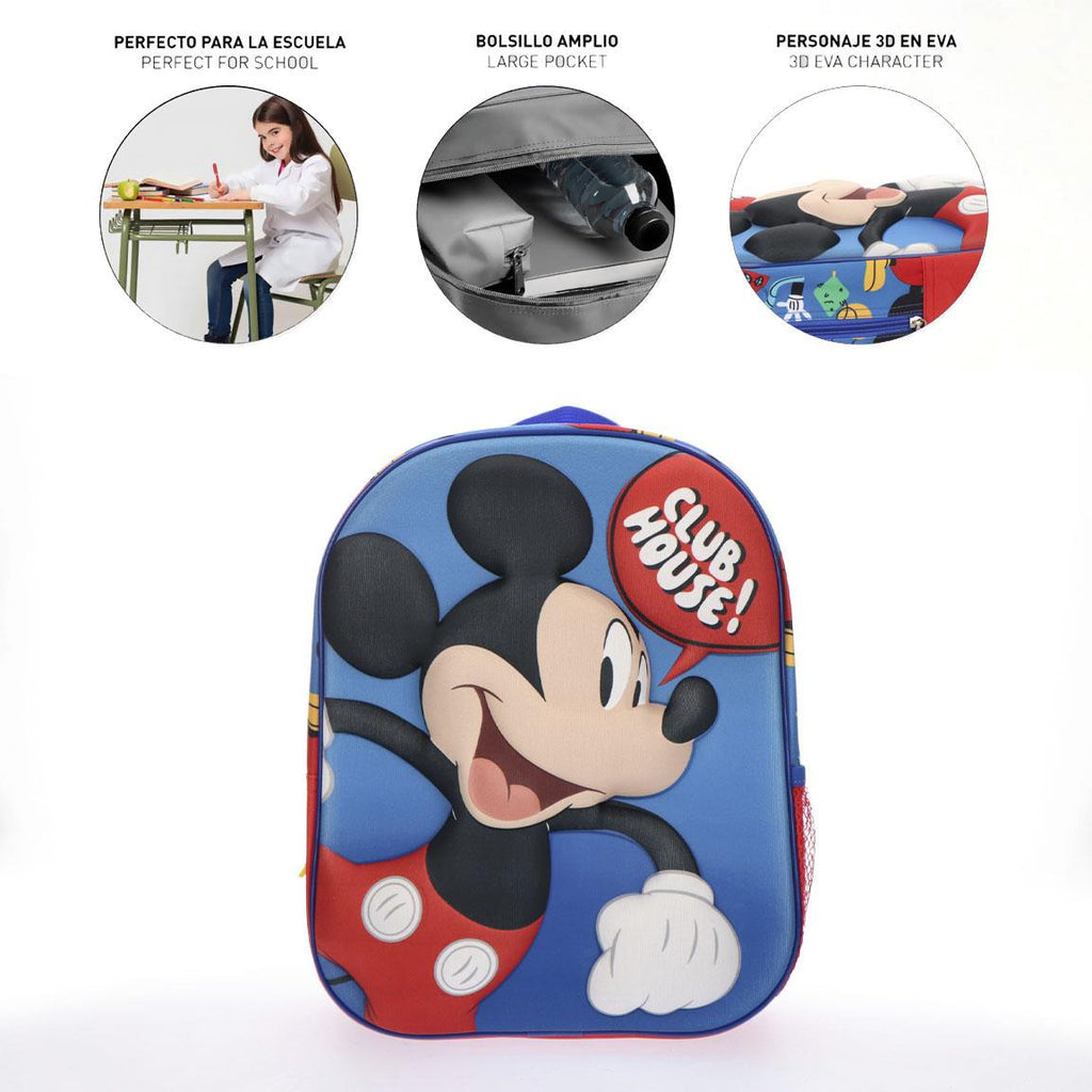 Mochila infantil 3d mickey