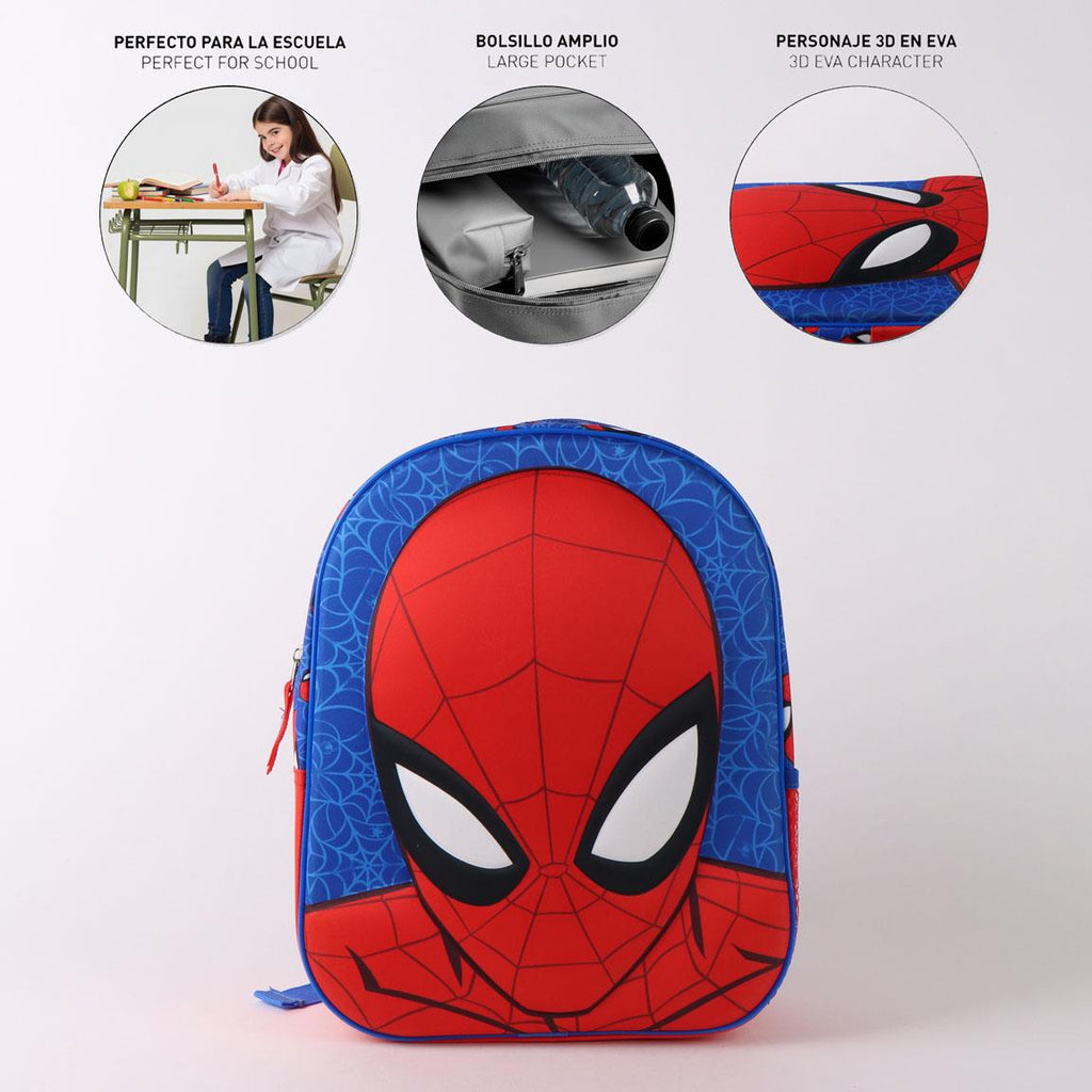 Mochila infantil 3d spiderman