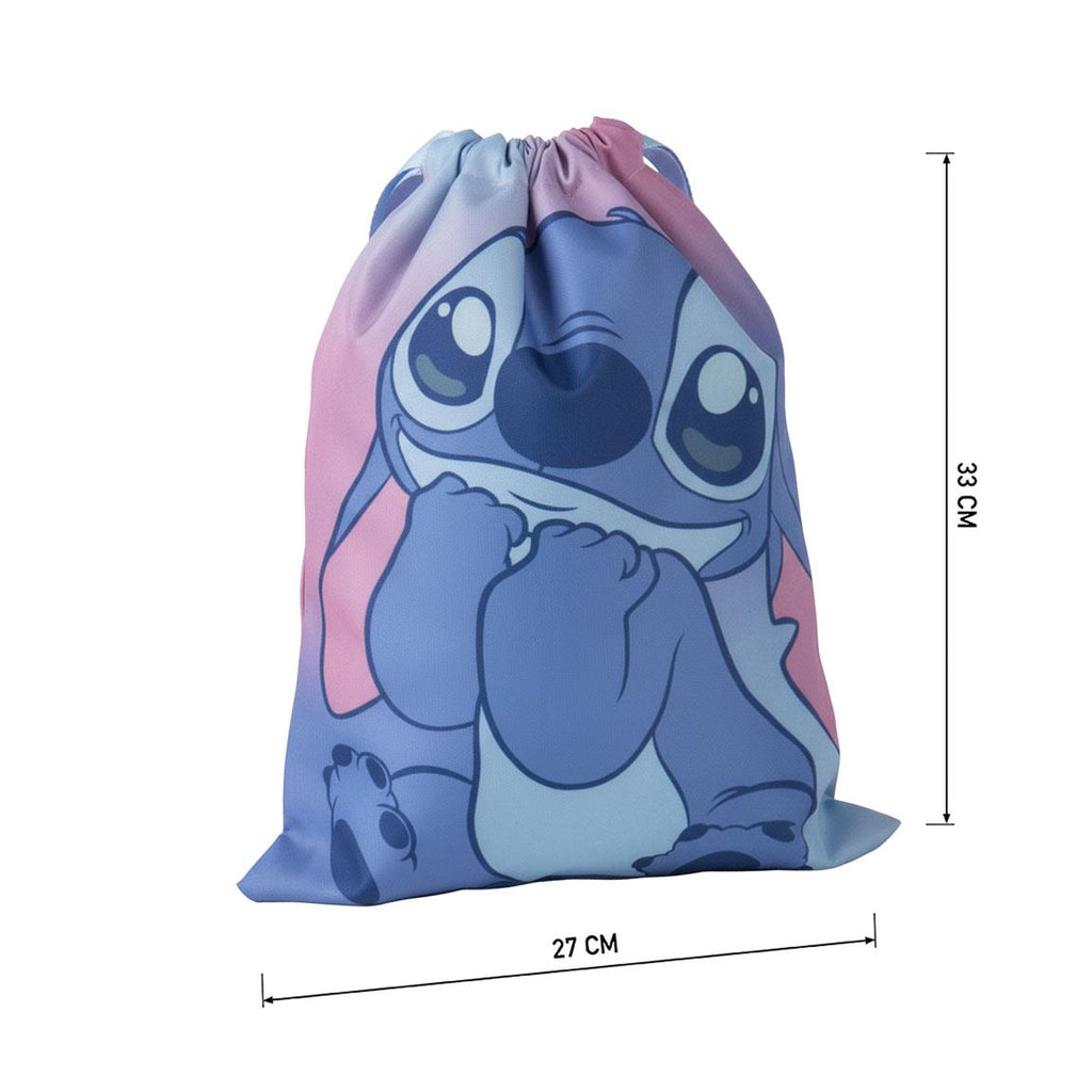 Saquito escolar stitch