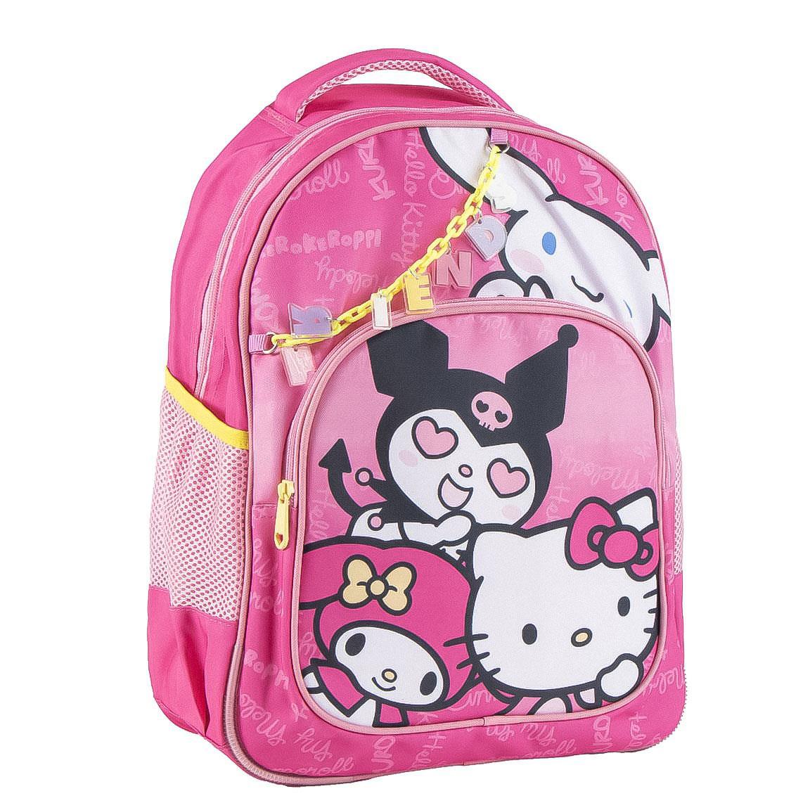 Mochila escolar mediana 42 cm hello kitty