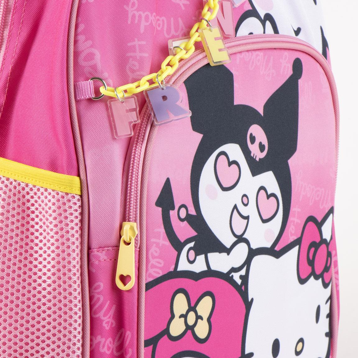 Mochila escolar mediana 42 cm hello kitty
