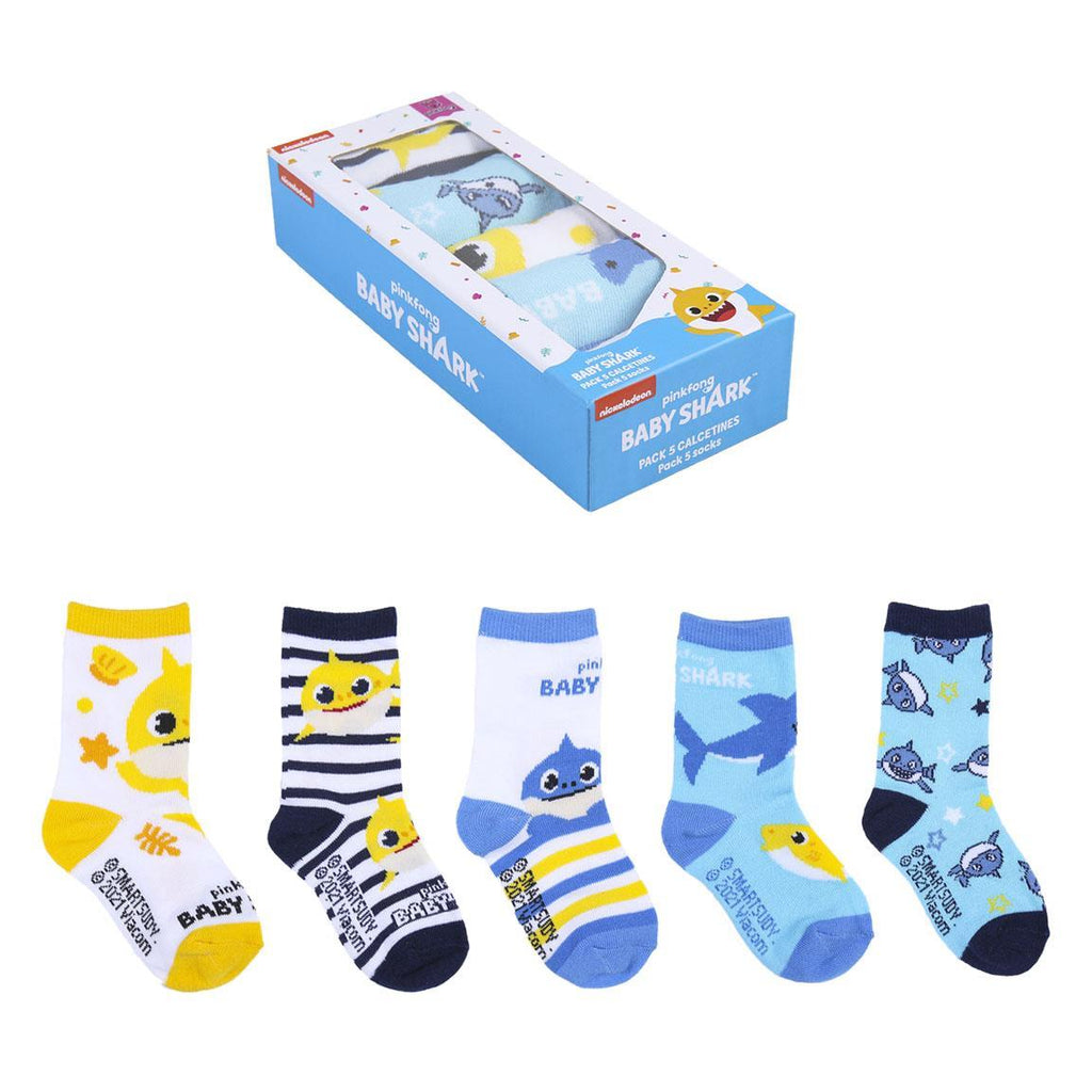 Pack calcetines 5 piezas baby shark