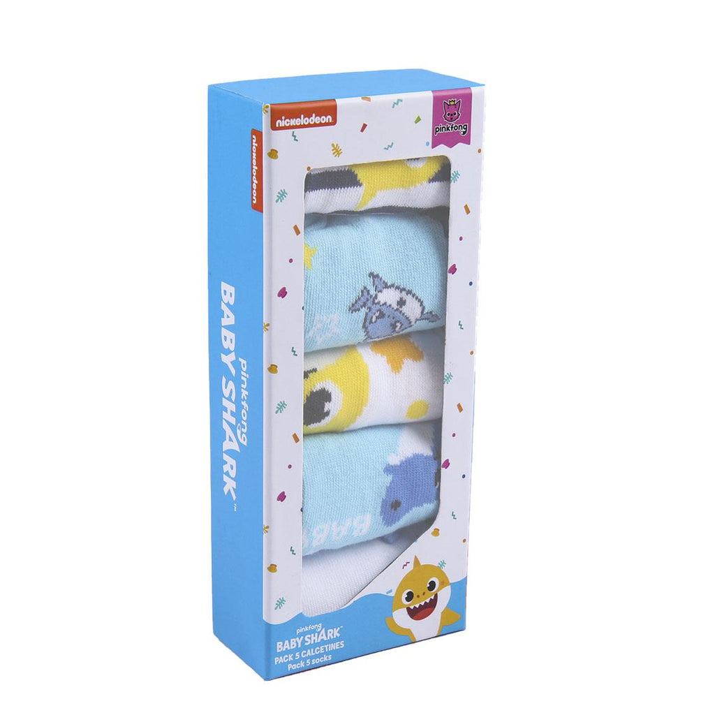 Pack calcetines 5 piezas baby shark