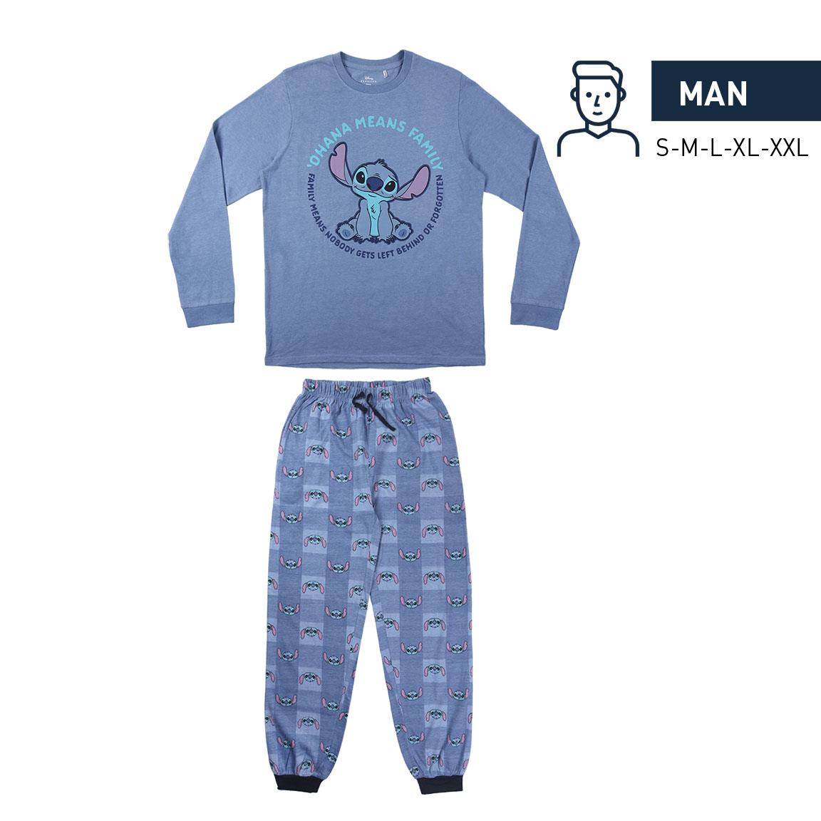 Pijama largo single jersey stitch