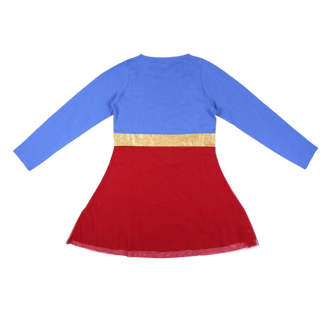 Vestido single jersey tutu superman