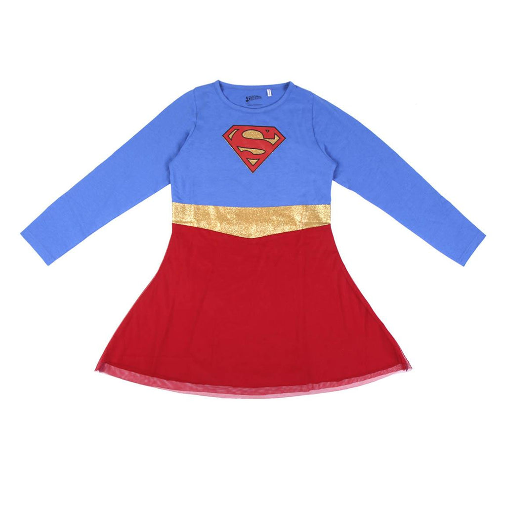 Vestido single jersey tutu superman