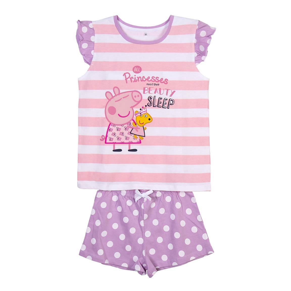 Pijama corto single jersey tirantes peppa pig
