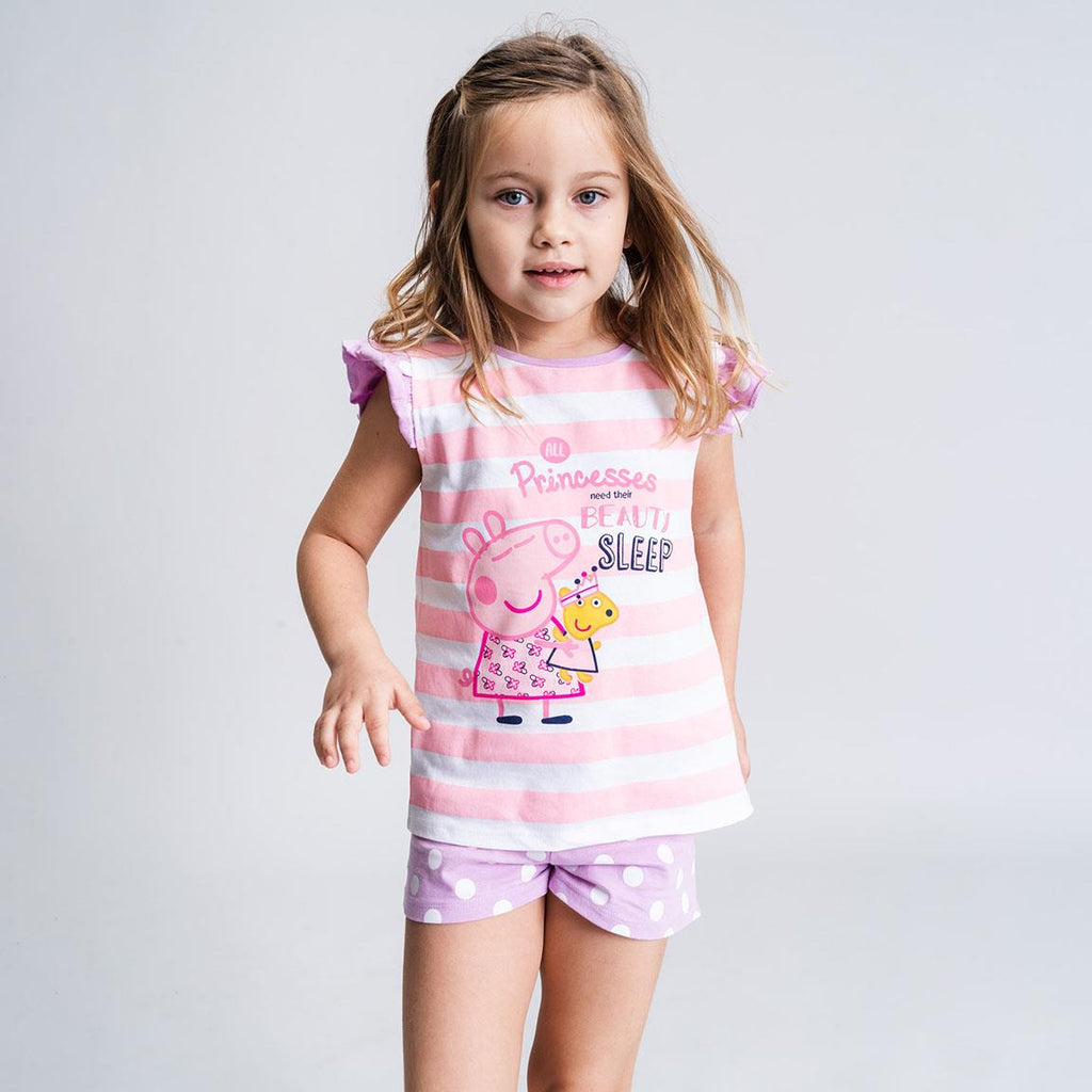 Pijama corto single jersey tirantes peppa pig