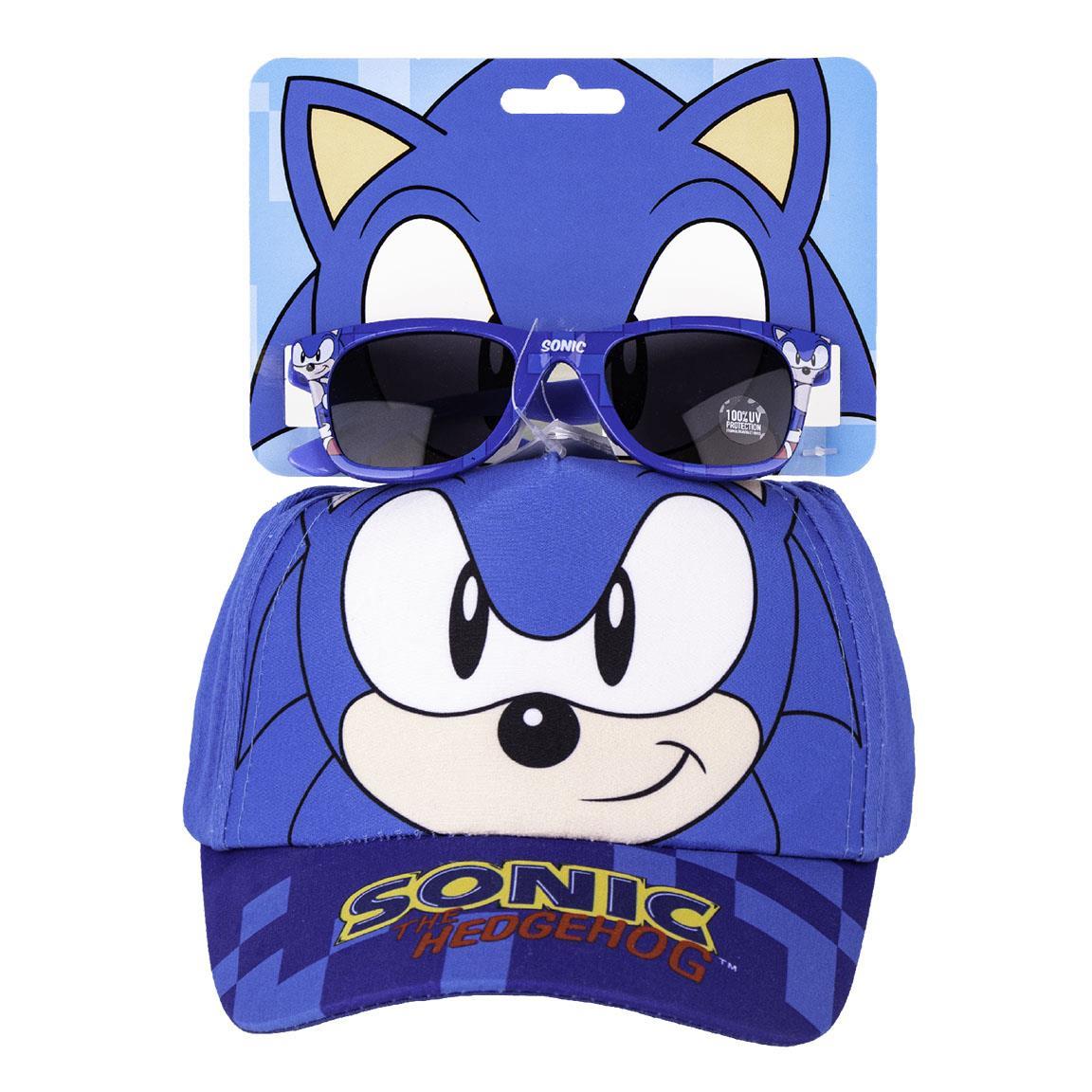 Gorra set gafas de sol sonic
