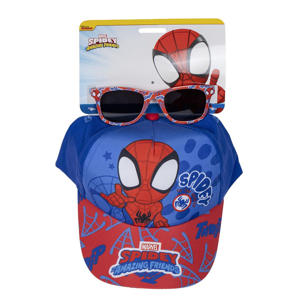 Gorra set gafas de sol spidey