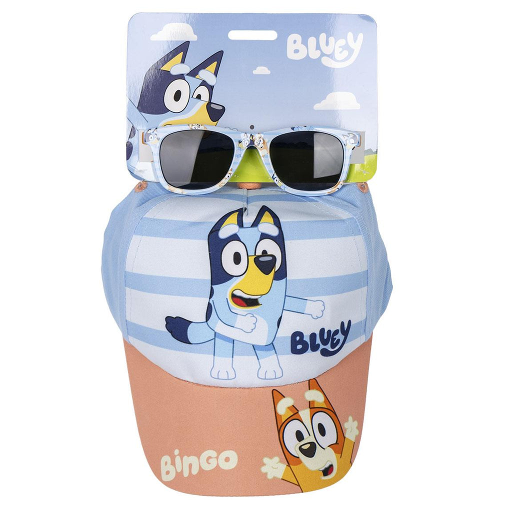 Gorra set gafas de sol bluey