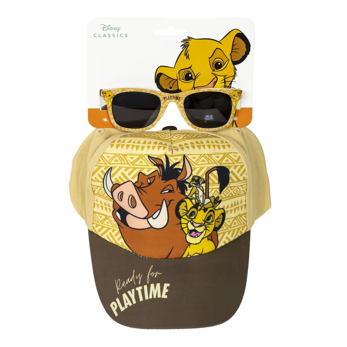 Gorra set gafas de sol lion king