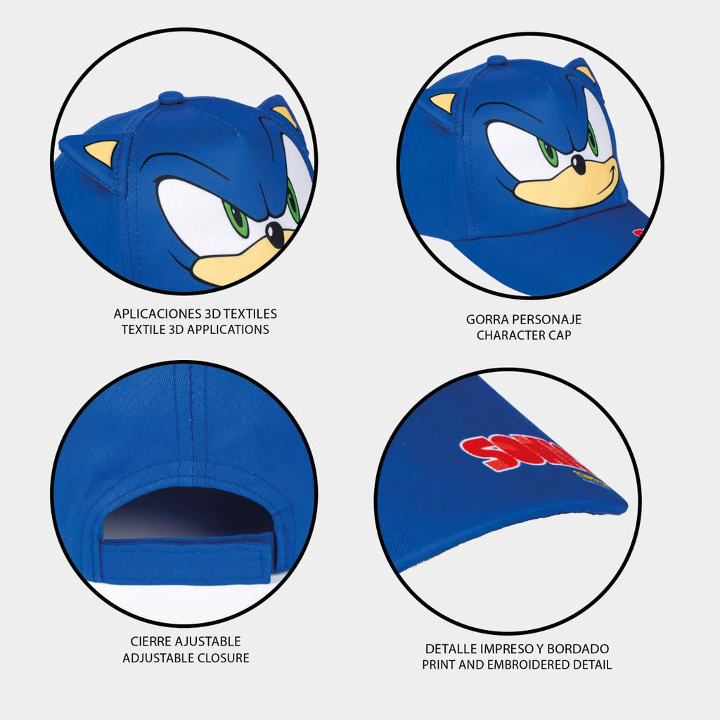 Gorra premium aplicaciones sonic