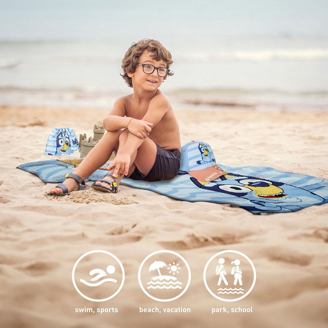 Toalla set saquito bluey