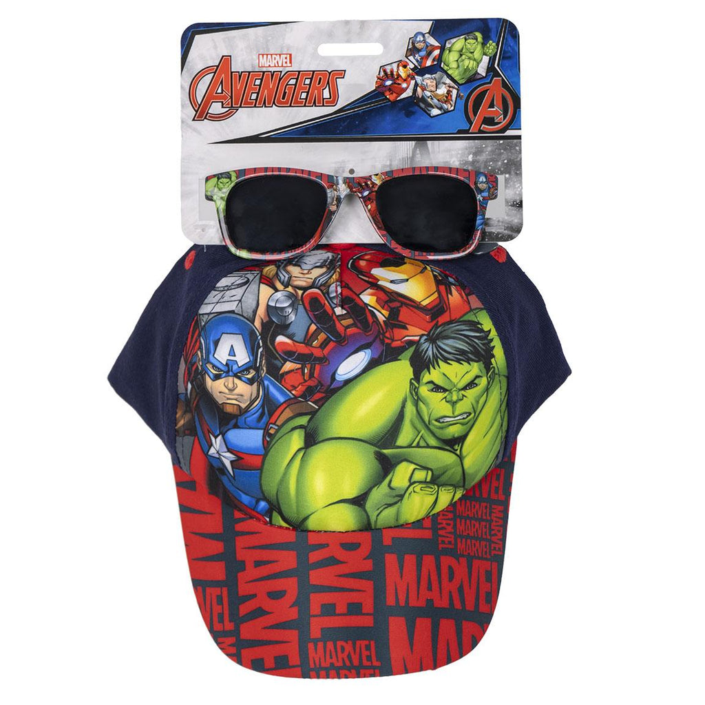 Gorra set gafas de sol avengers