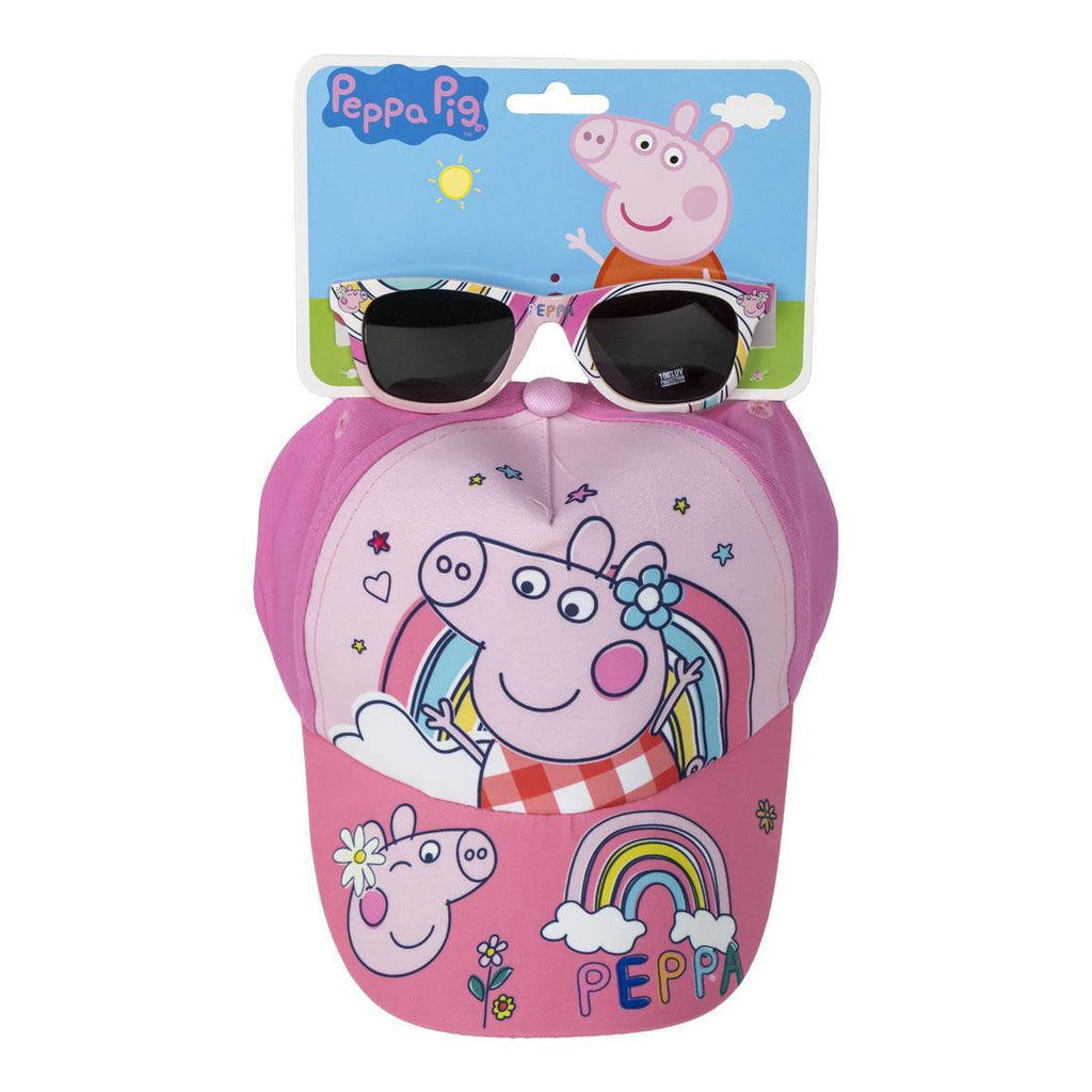 Gorra set gafas de sol peppa pig
