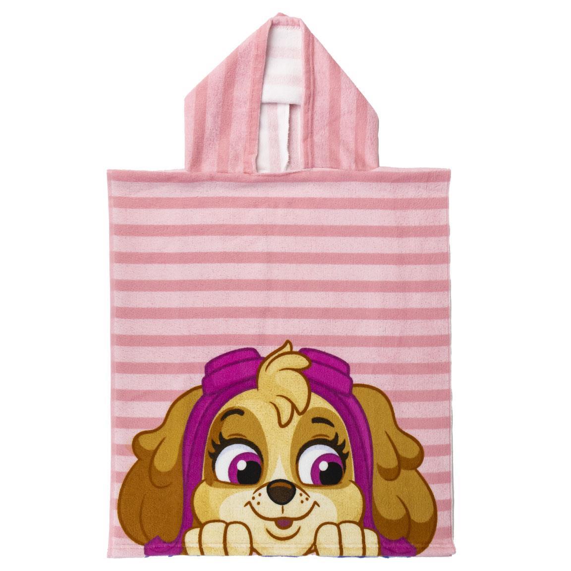 Poncho microfibra paw patrol skye