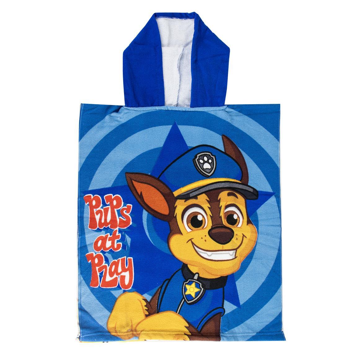 Poncho microfibra paw patrol