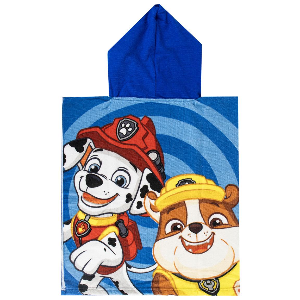 Poncho microfibra paw patrol