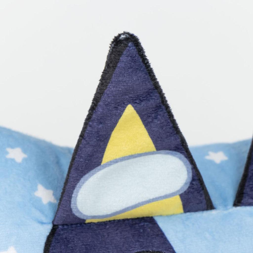 Cojin con aplicaciones bluey