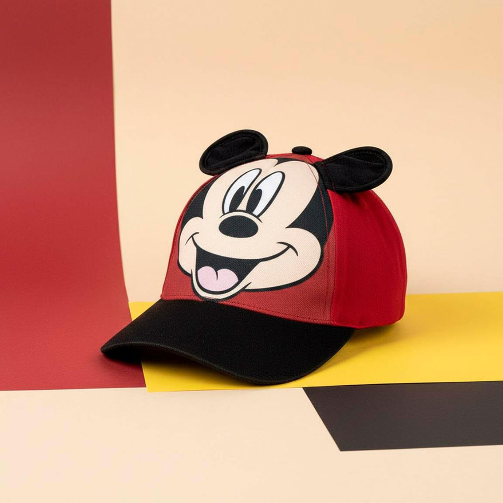 Gorra visera curva aplicaciones mickey
