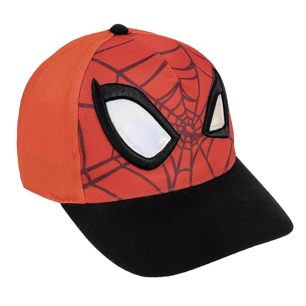 Gorra visera curva aplicaciones spiderman