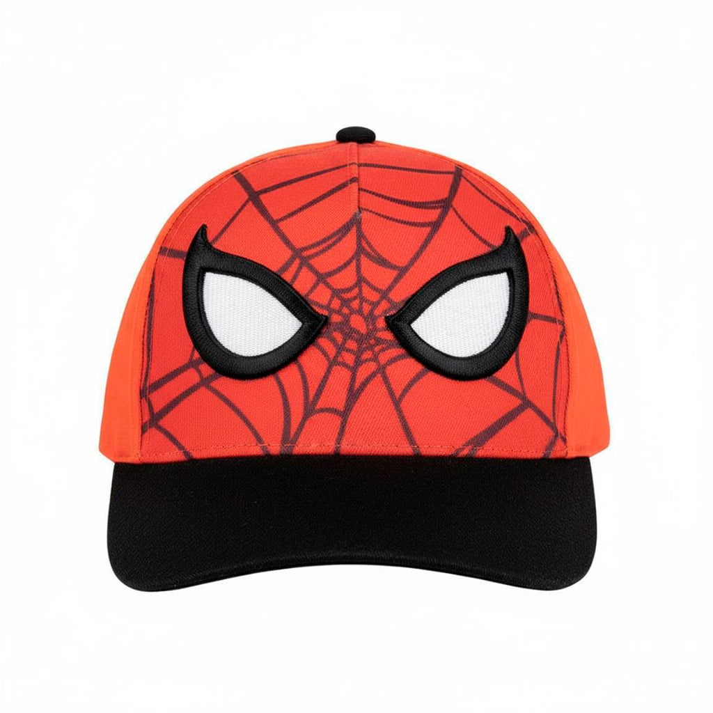 Gorra visera curva aplicaciones spiderman