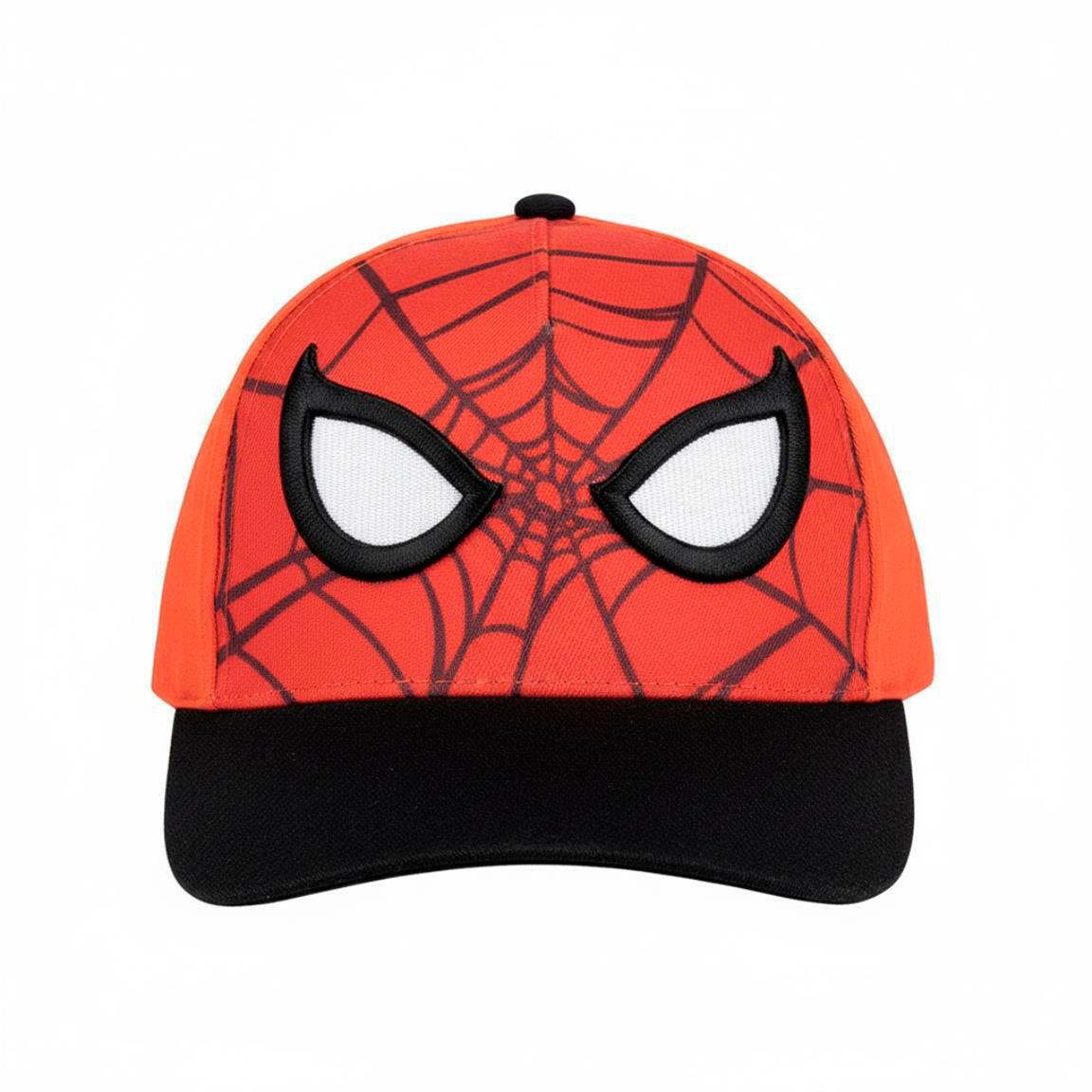 Gorra visera curva aplicaciones spiderman