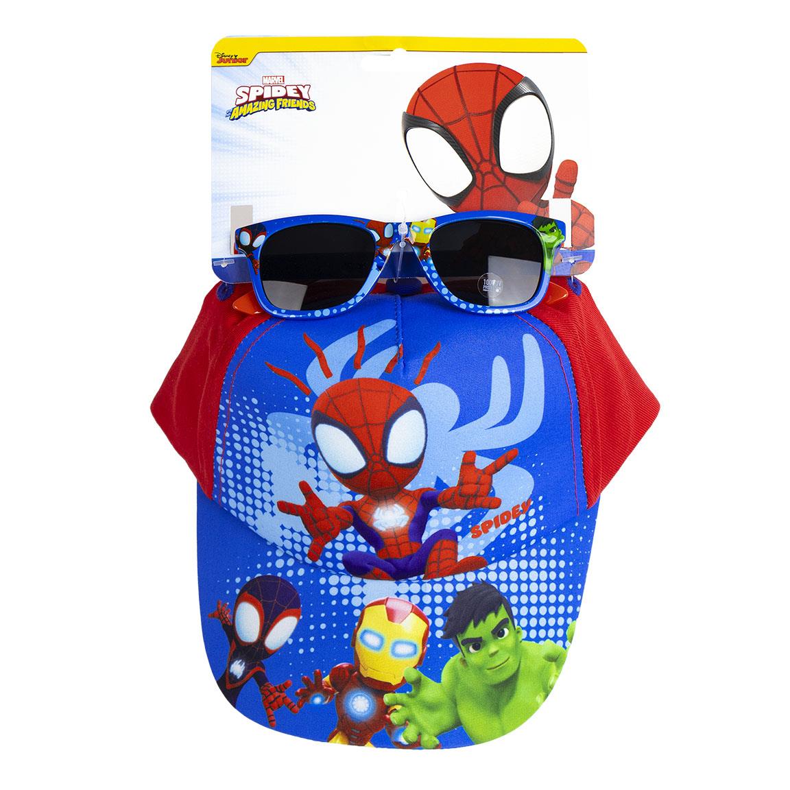 Gorra set gafas de sol spidey