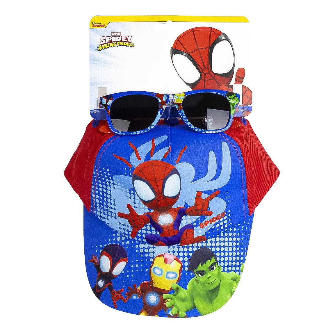 Gorra set gafas de sol spidey