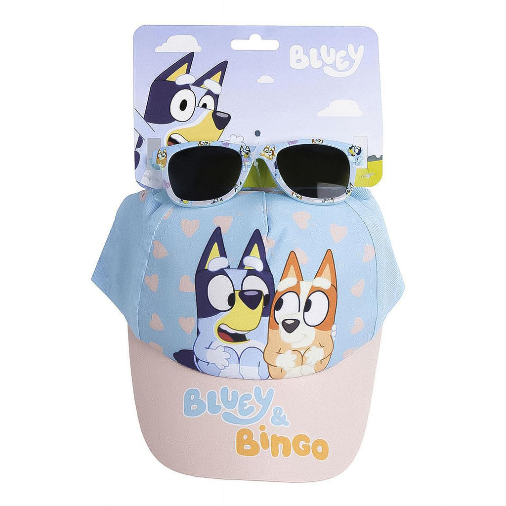 Gorra set gafas de sol bluey