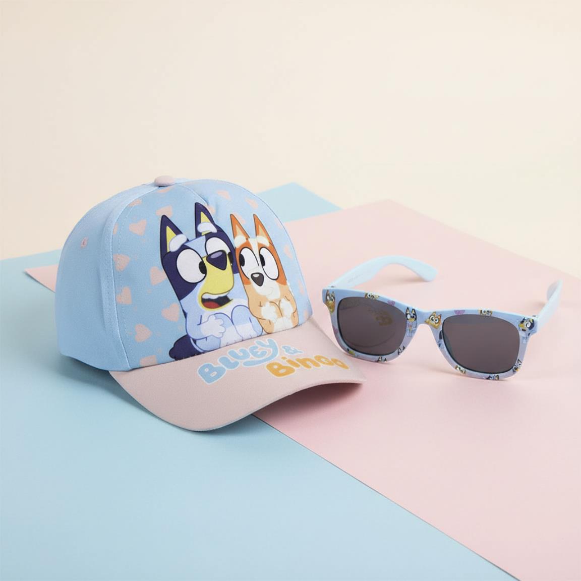 Gorra set gafas de sol bluey