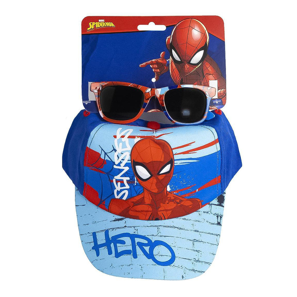 Gorra set gafas de sol spiderman