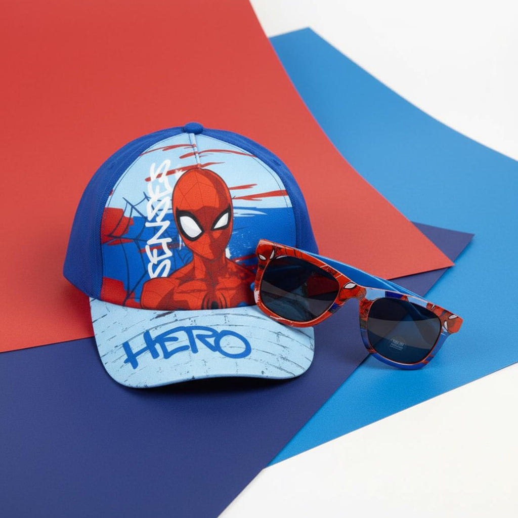 Gorra set gafas de sol spiderman