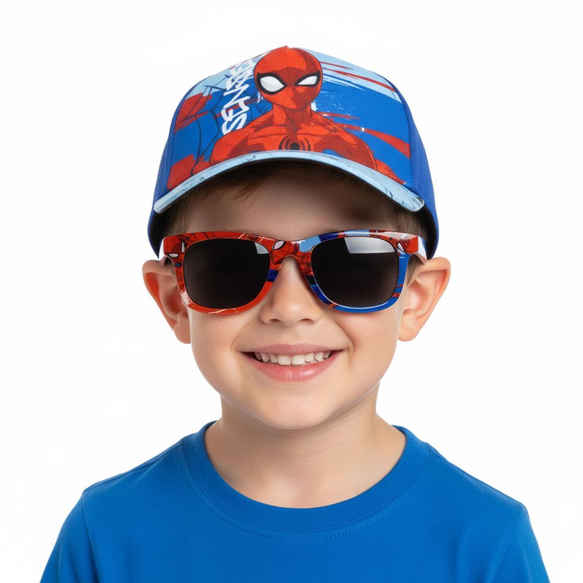 Gorra set gafas de sol spiderman