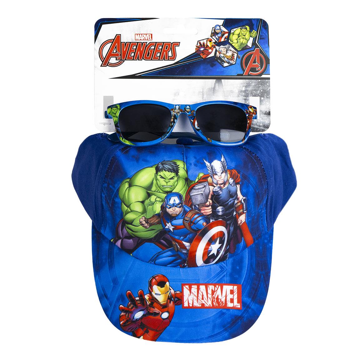 Gorra set gafas de sol avengers