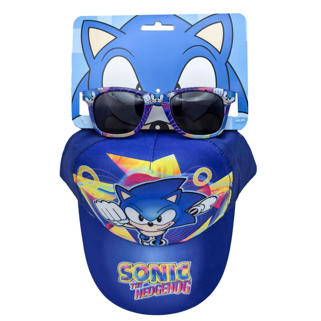 Gorra set gafas de sol sonic