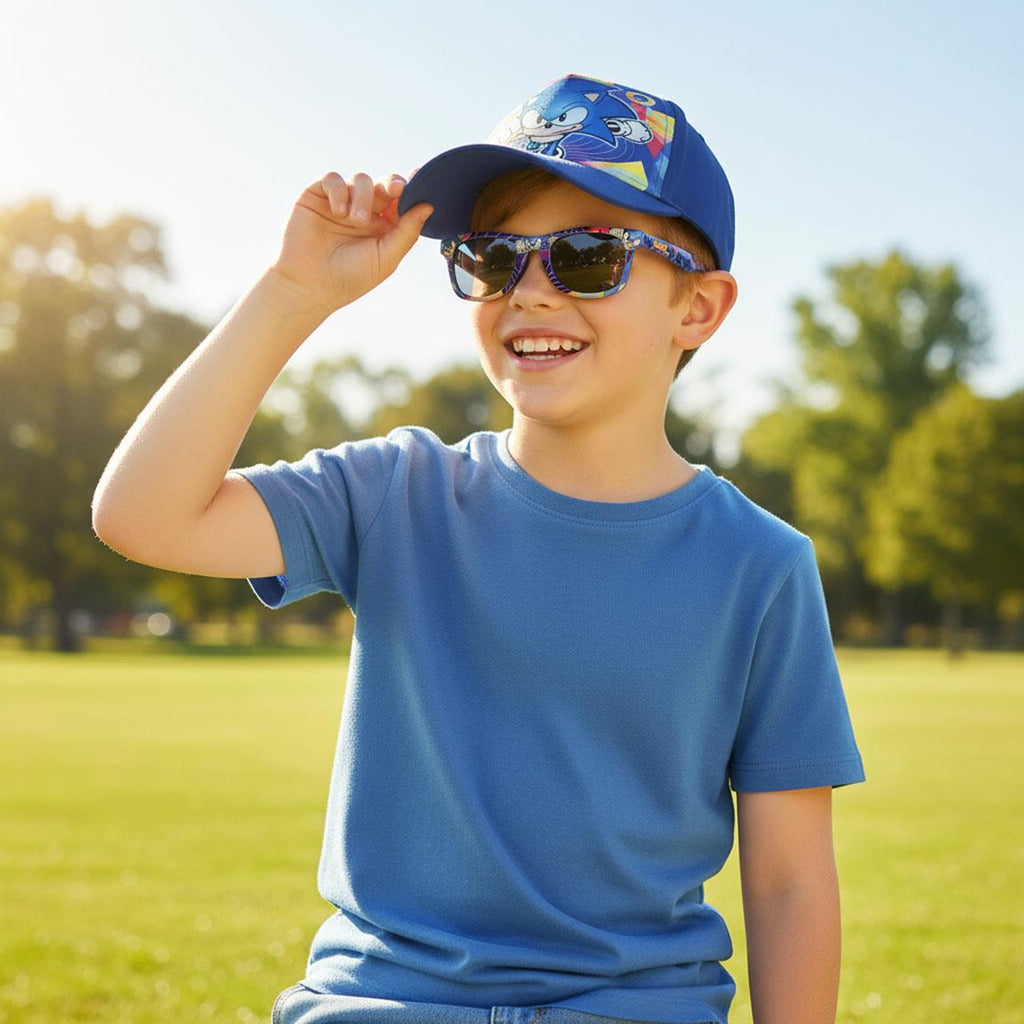 Gorra set gafas de sol sonic