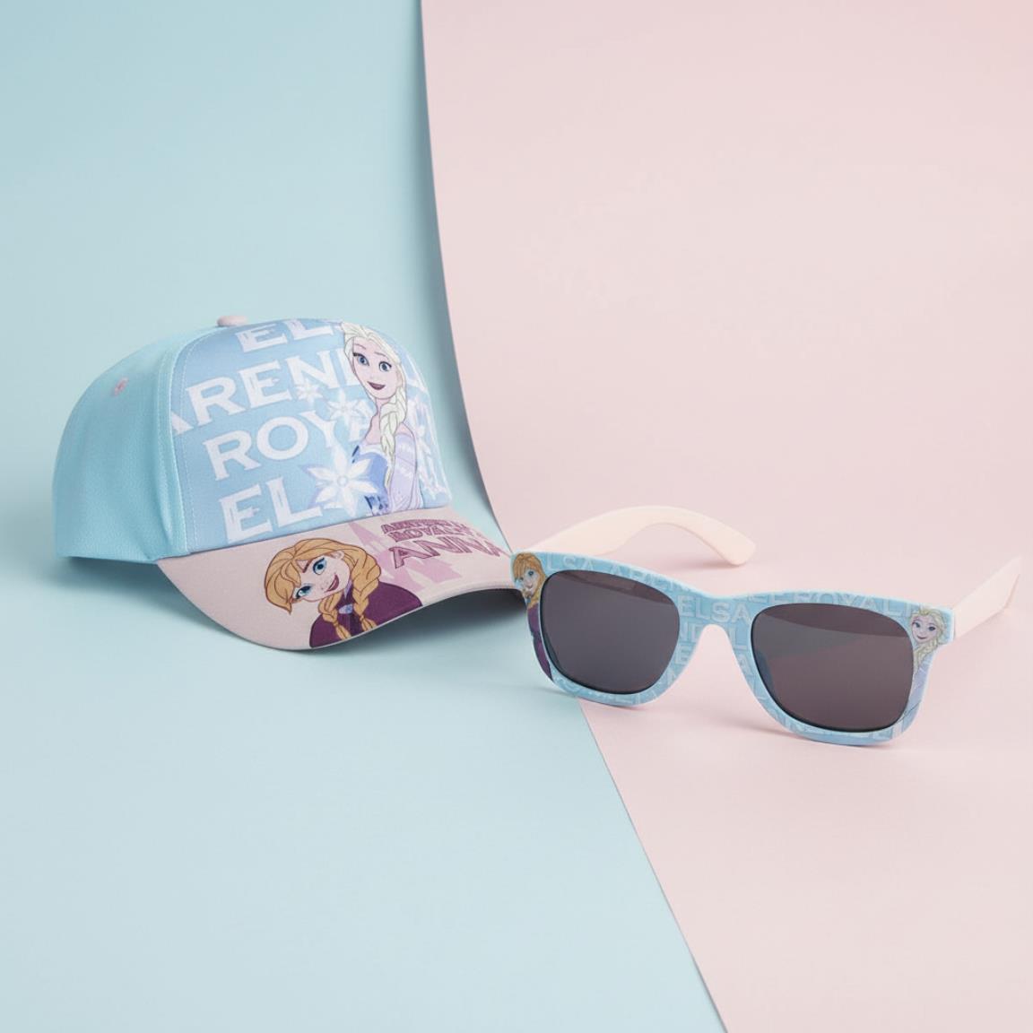 Gorra set gafas de sol frozen