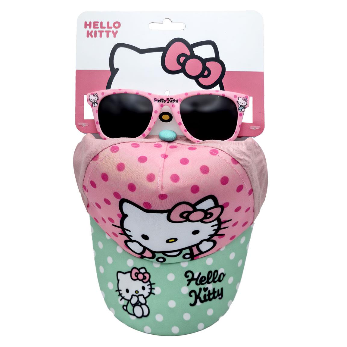 Gorra set gafas de sol hello kitty