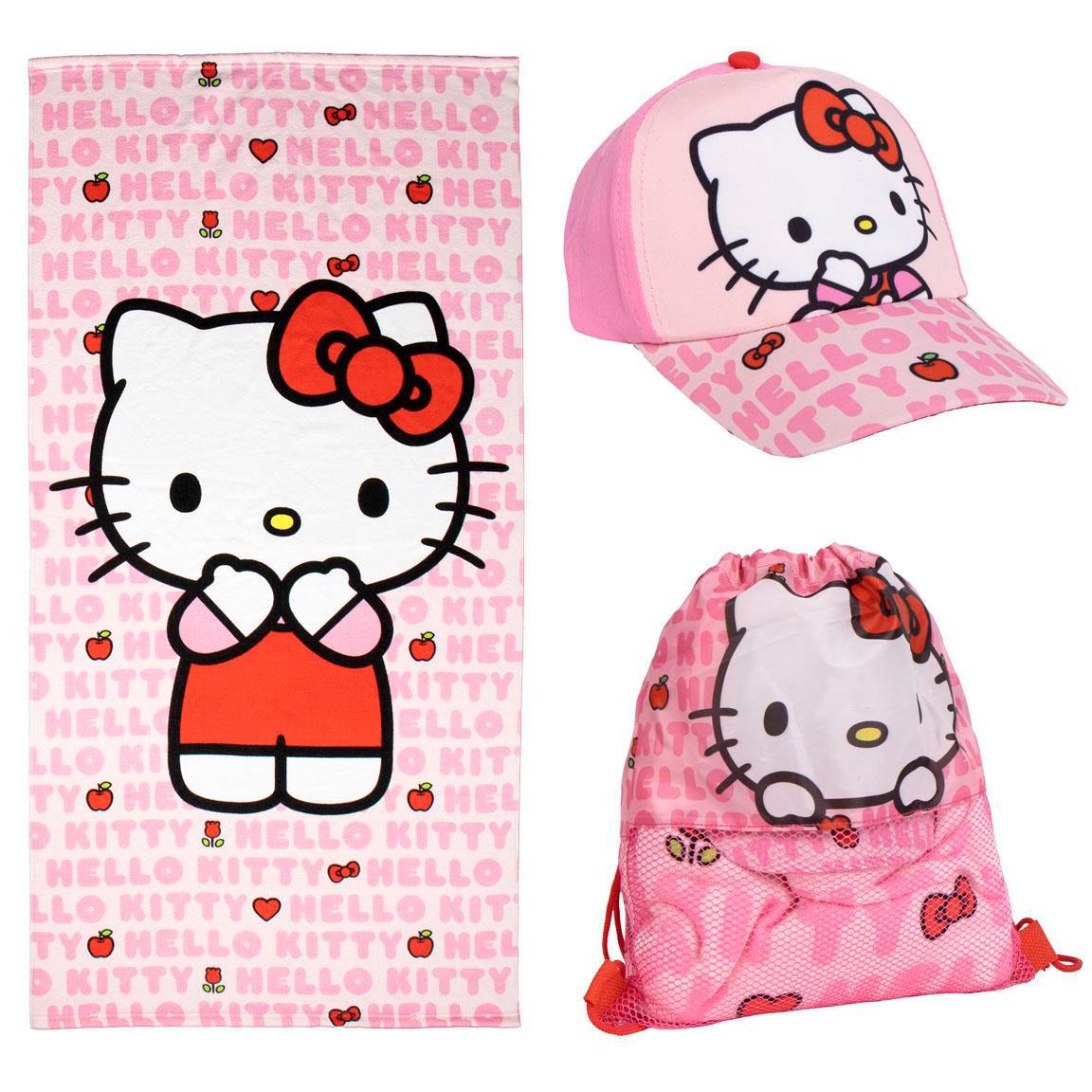 Toalla set saquito hello kitty