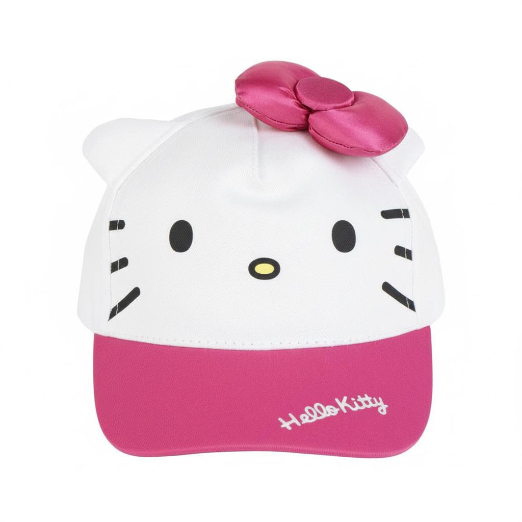 Gorra visera curva aplicaciones hello kitty