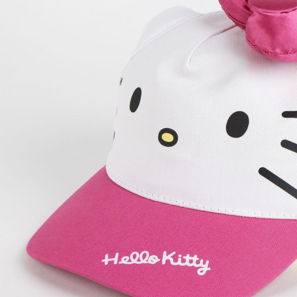 Gorra visera curva aplicaciones hello kitty
