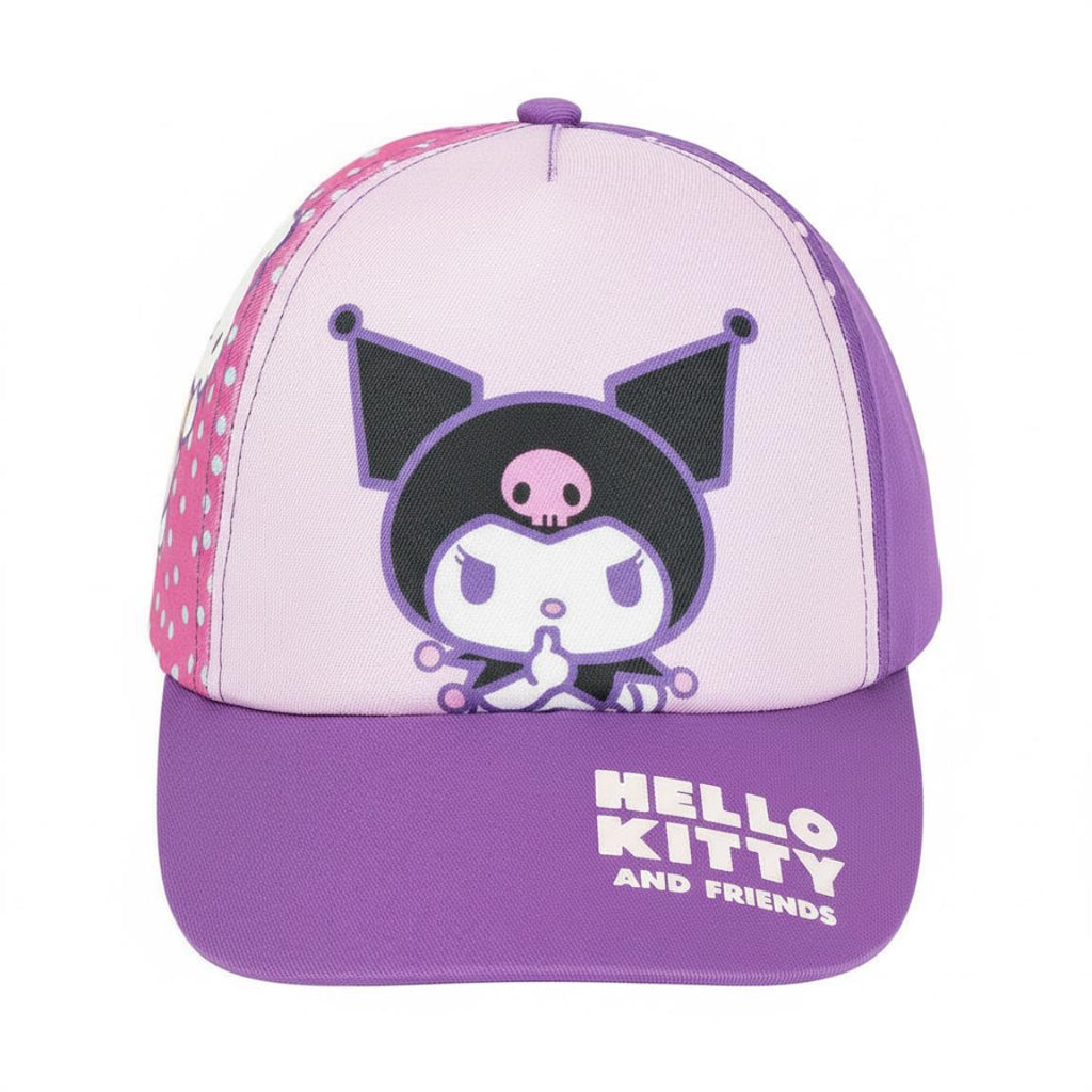Gorra visera curva hello kitty kuromi