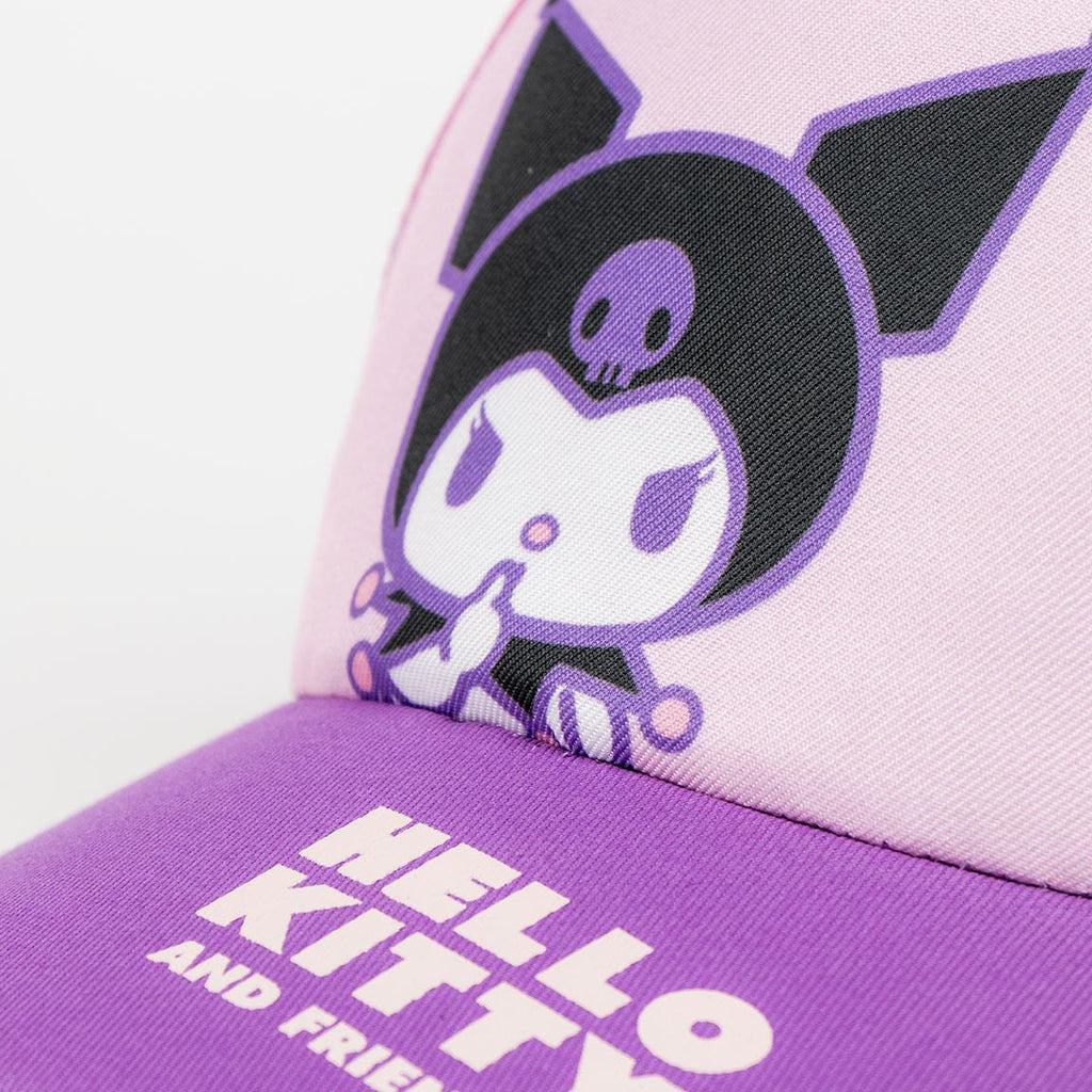 Gorra visera curva hello kitty kuromi